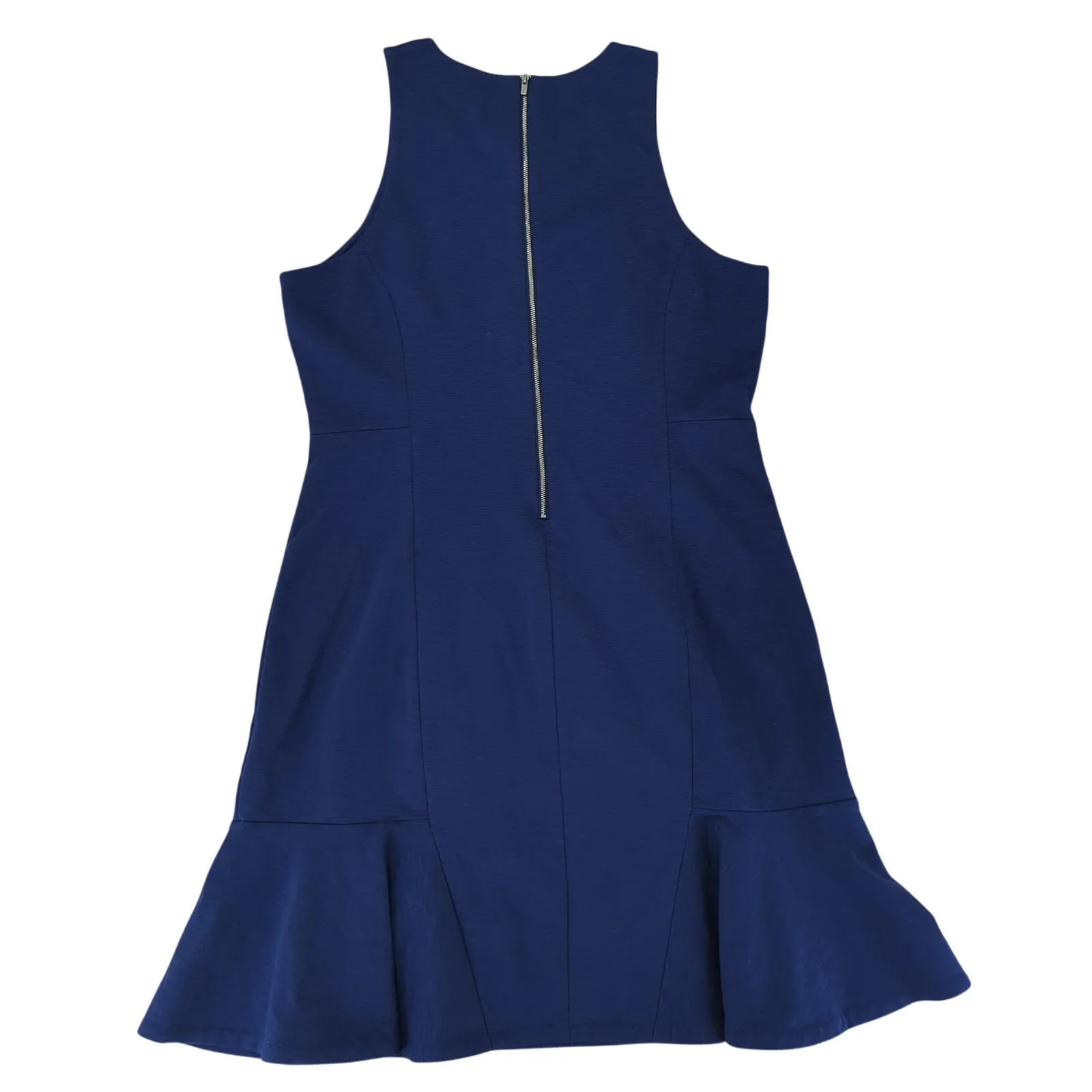 Banana Republic Sleeveless Ponte Dress Flounce 306266 Navy Blue Women's Size 12‎ - Image 2