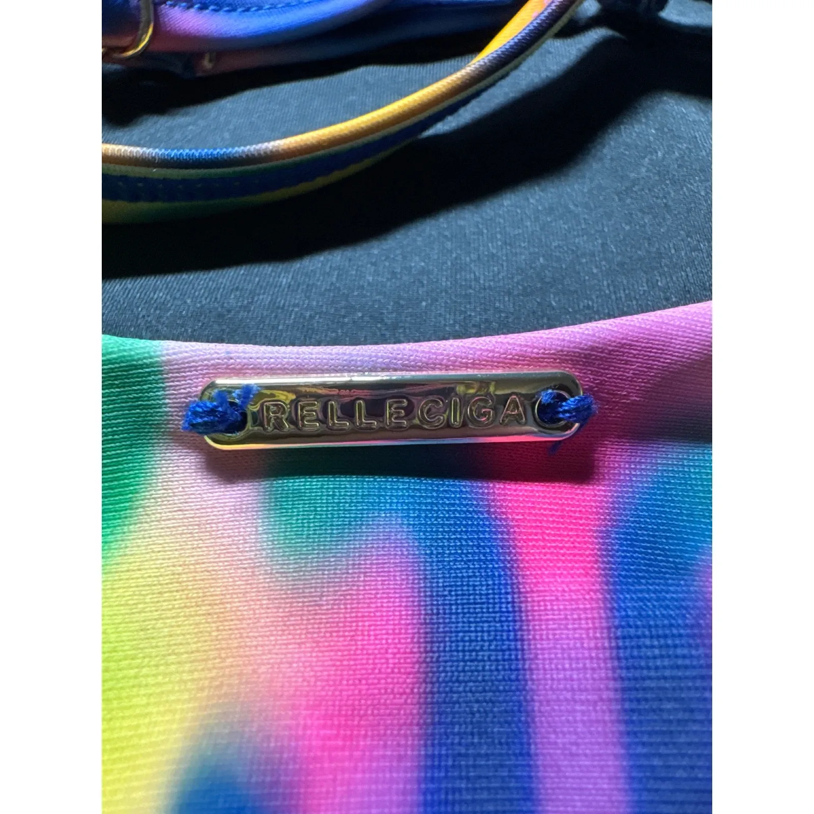 RELLECIGA One Piece Swimsuit Leopard Print High Cut Thong Back Women's Size L - Image 6