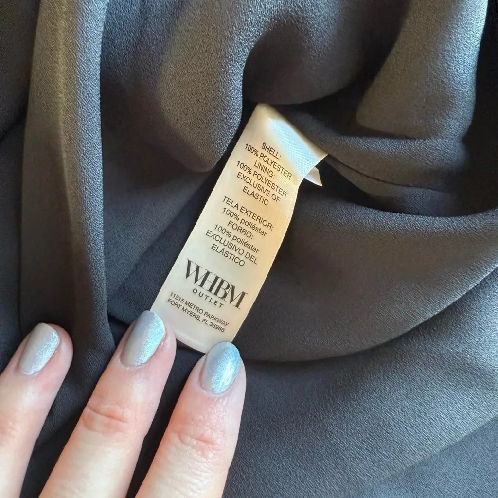 White House Black Market Floral Off-Shoulder Blouse - Black and Purple - Image 3