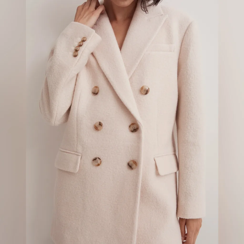 NWT Madewell Oversized Tuxedo Italian Wool Coat sz 2 - Image 5