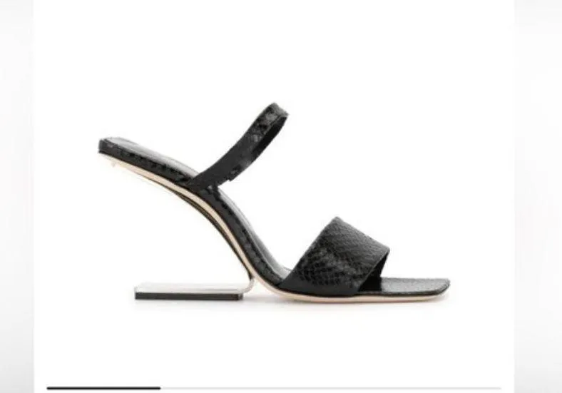 Cult Gaia x Revolve BLACK Rene Cut-Out Heel Sandals, EU39 NEW +DustBag - Image 16