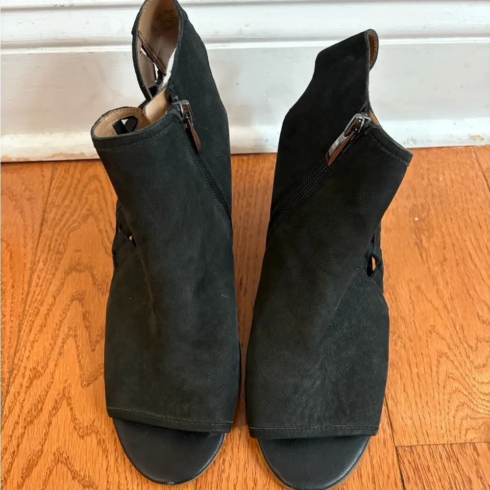 Franco Sarto Cutout Suede Booties - Image 3