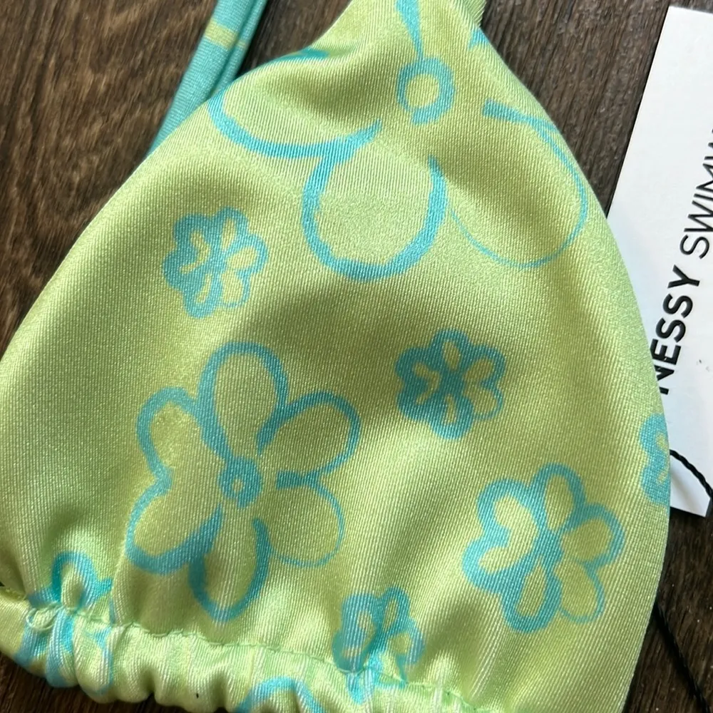 Nessy Swimwear Floral Reversibile Print Top - Image 4