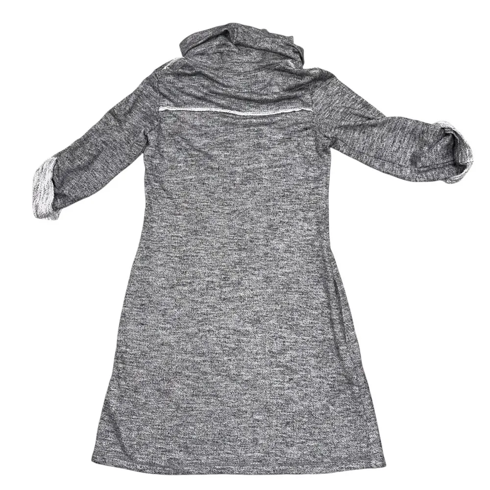 NEW Max Studio Heathered Gray French Terry Cowl Neck Sweatshirt Dress size XS - Image 5