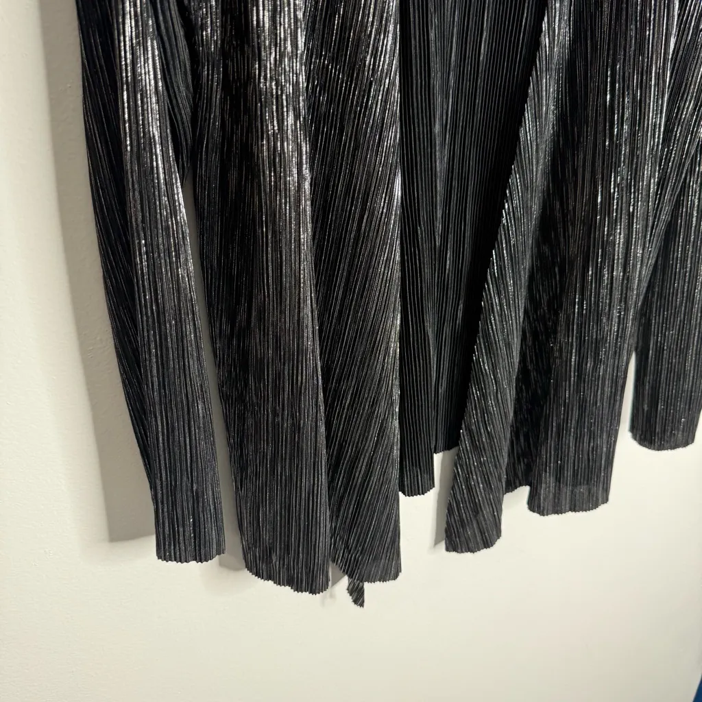 NWT Christopher & Banks Women’s Black Metallic Open Front Cardigan Size X-Large - Image 7