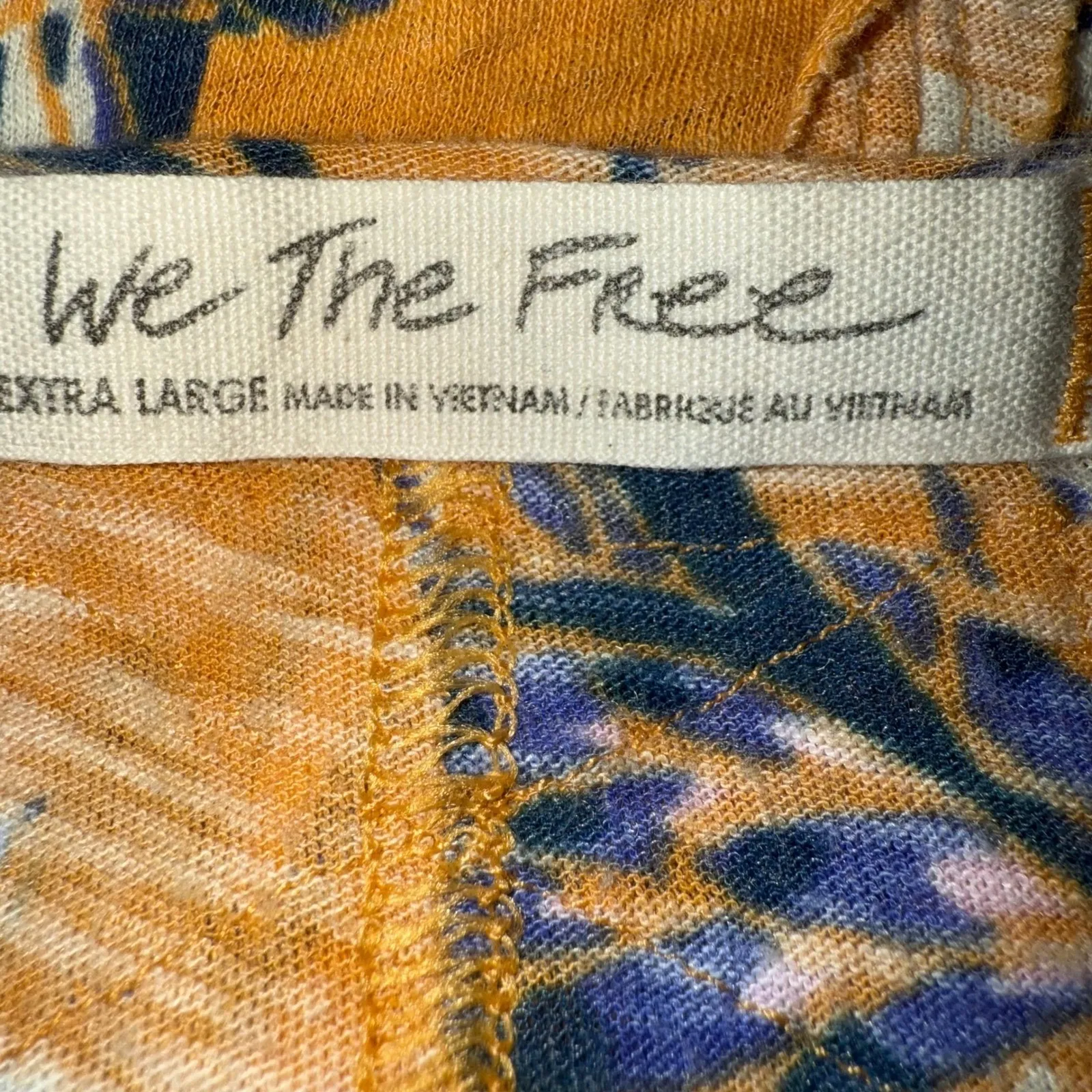 FREE PEOPLE WE THE FREE Honey Combo Floral Print‎ Ruched L/S Top Size - Image 9