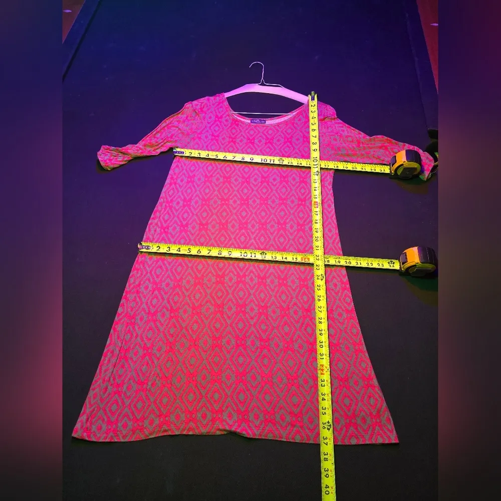 Market & Spruce Women's Rayon Round Neck Short Sleeve Knee Length Dress Size M - Image 12