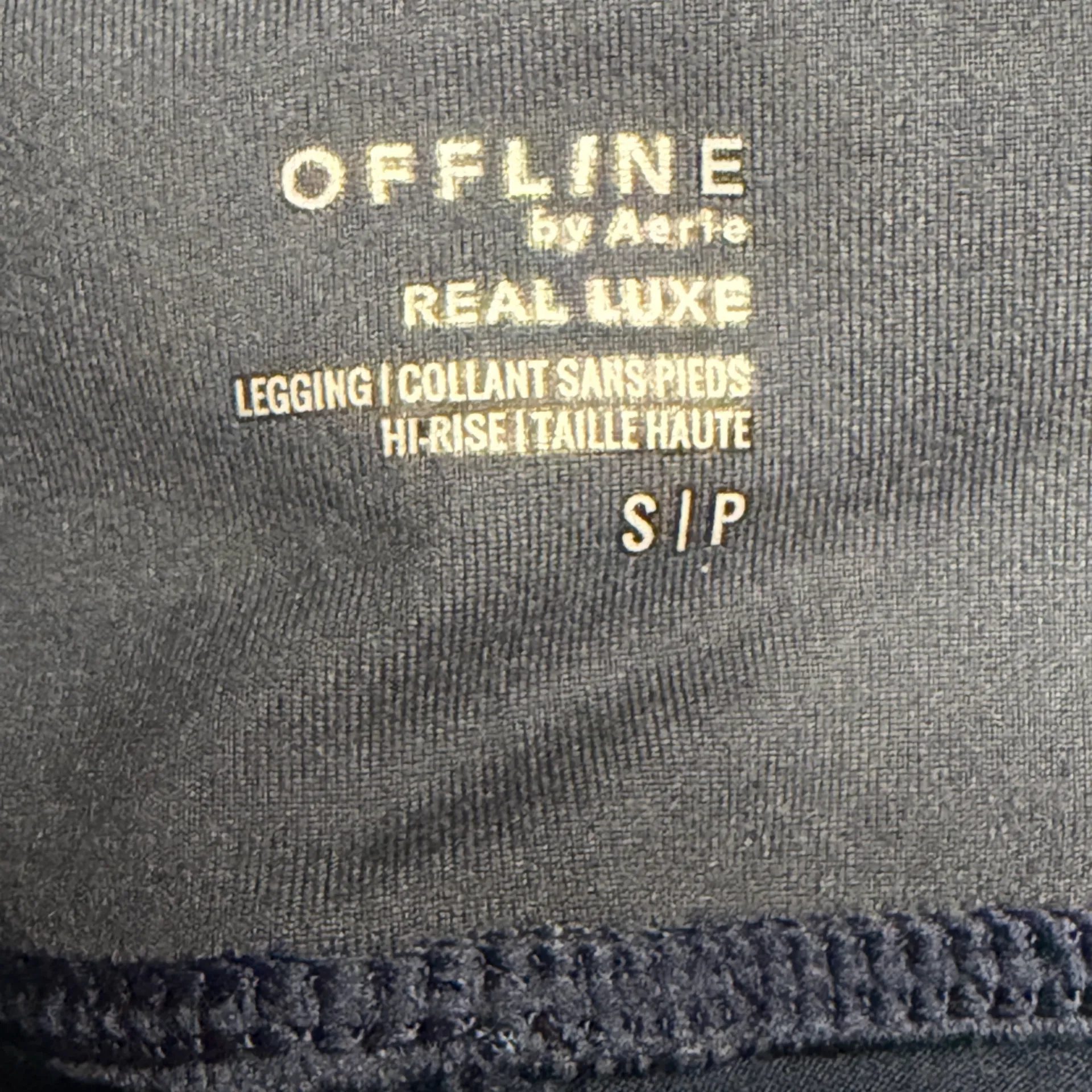 NWT Offline by Aerie Real Luxe High Rise Faux Leather Leggings Navy Blue Small - Image 6