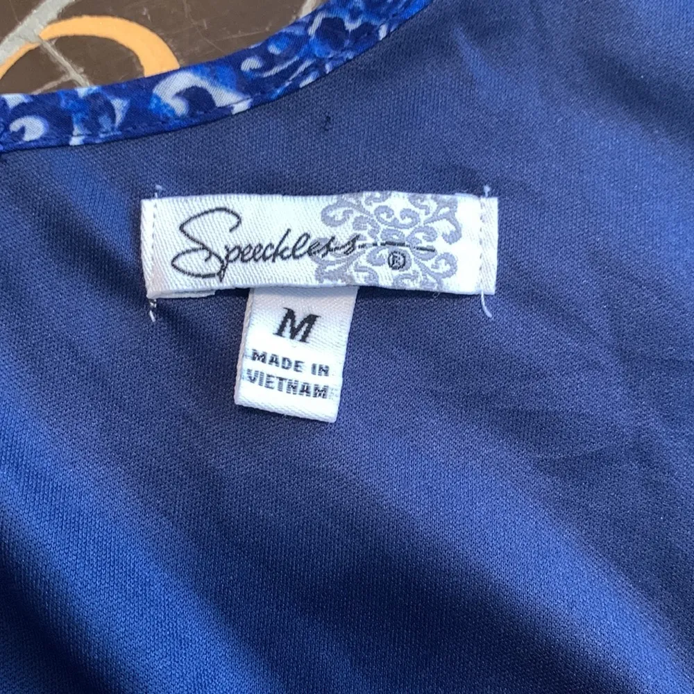 SPEECKLESS Bohemian Dress Sz: M Blue Size M - Image 10