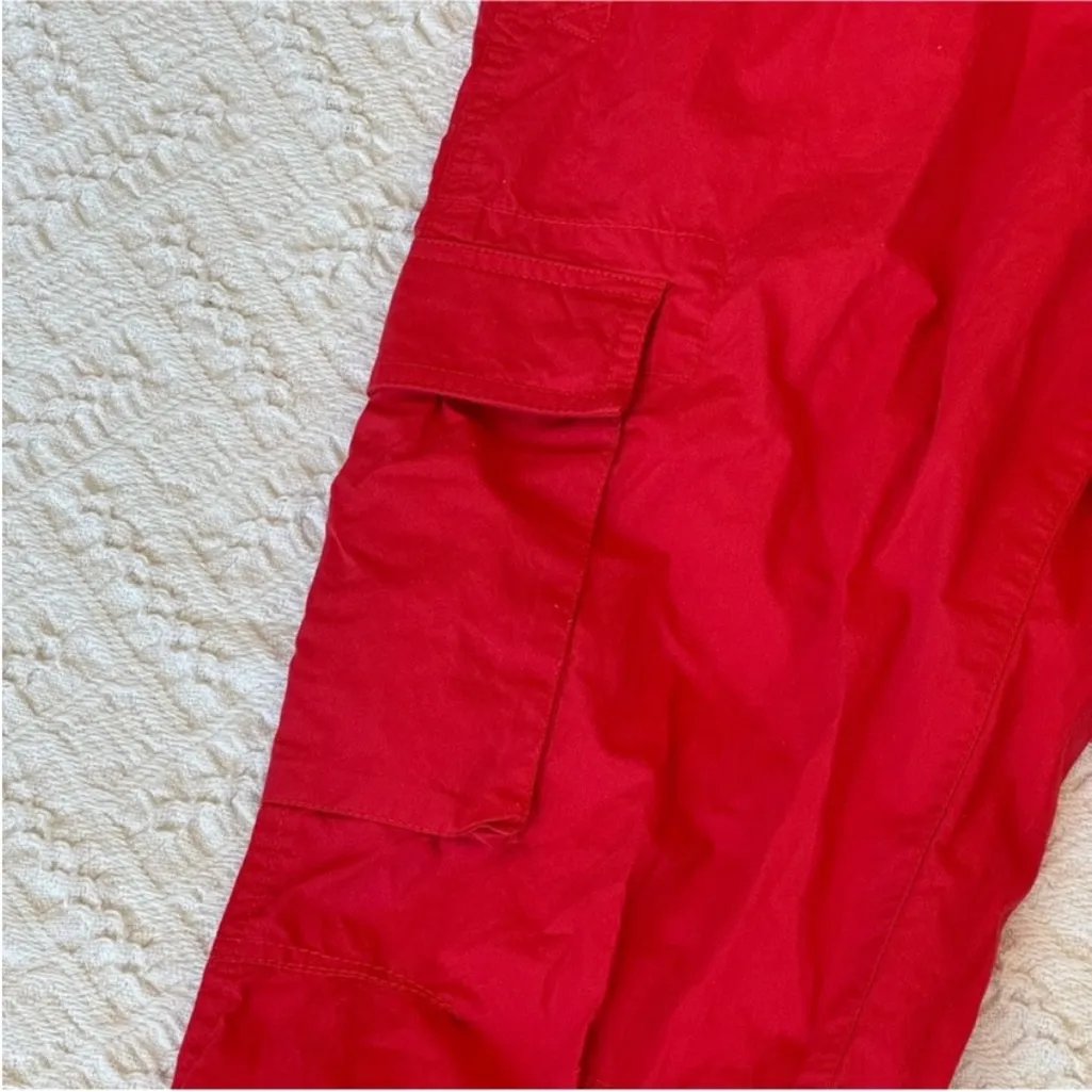 Ralph Lauren  Red Ankle Cropped Cargo Pants - Image 6