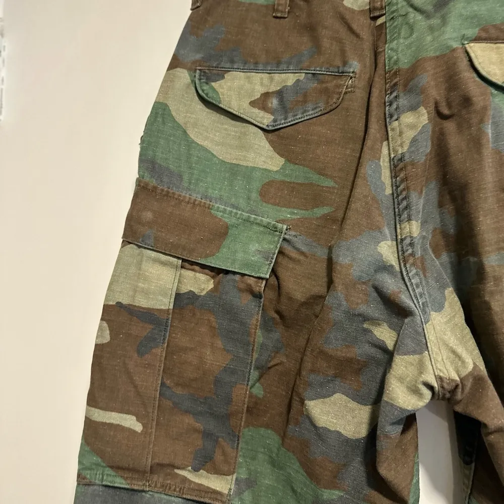 Vintage 80's Era USGI Woodland BDU Camouflage Combat Pants Trouser Wide Leg Green - Image 16