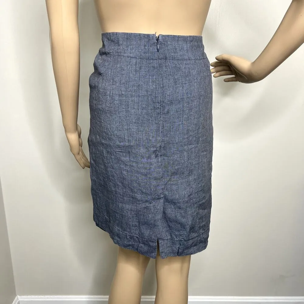 Talbots Linen High Waist Pencil Skirt - Image 2