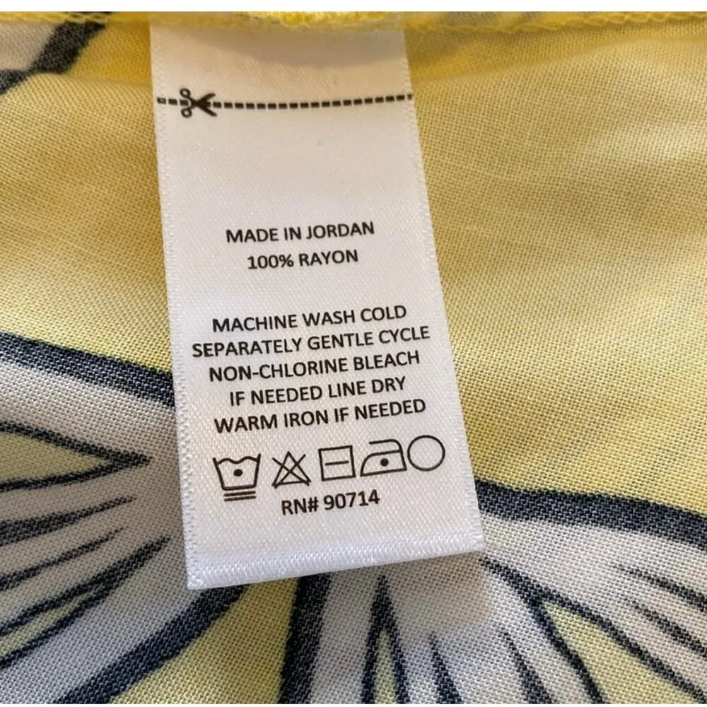 MSK tropical print romper, size small, B79, NWT, $45 Yellow - Image 4