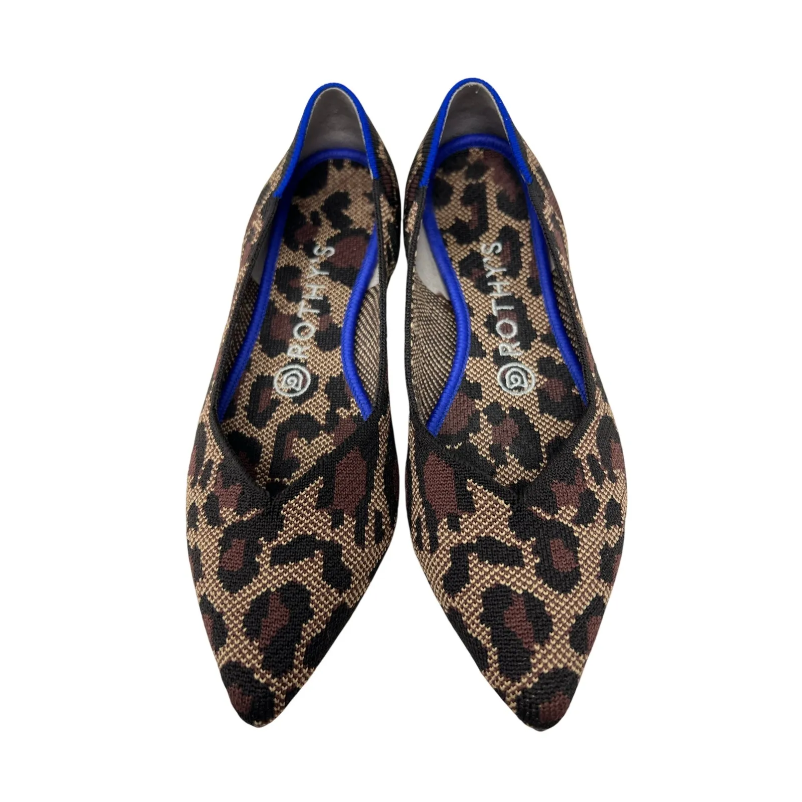 Rothy's The Point Wildcat Pointed Toe Animal Print Flats Washable 7.5 - Image 3