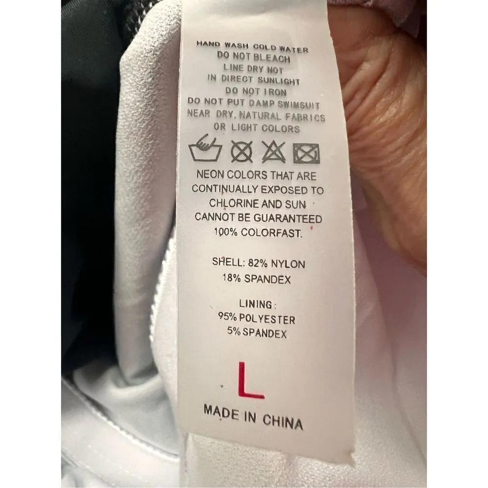 No Brand One Piece Swim suit Sz L NWOT Black Size L - Image 7