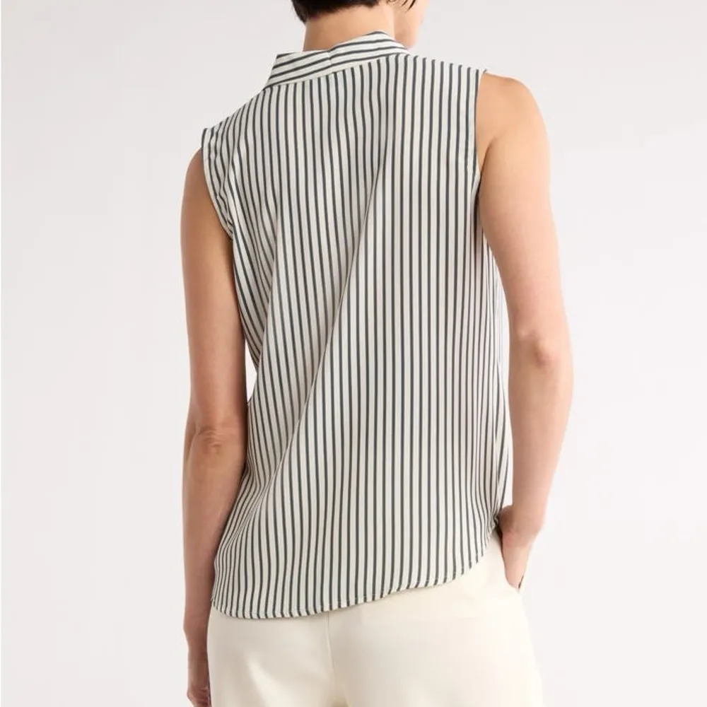 V-Neck Sleeveless Woven Shell Top by Nordstrom Rack Women's Size M - Image 4