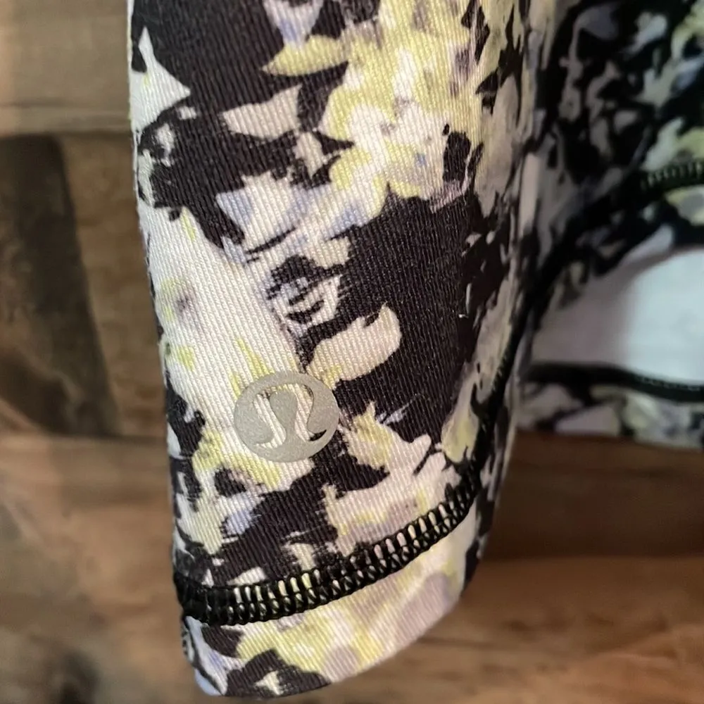 Lululemon Inspiration Tank II Crosscourt Petal Black Clarity Yellow - Image 3