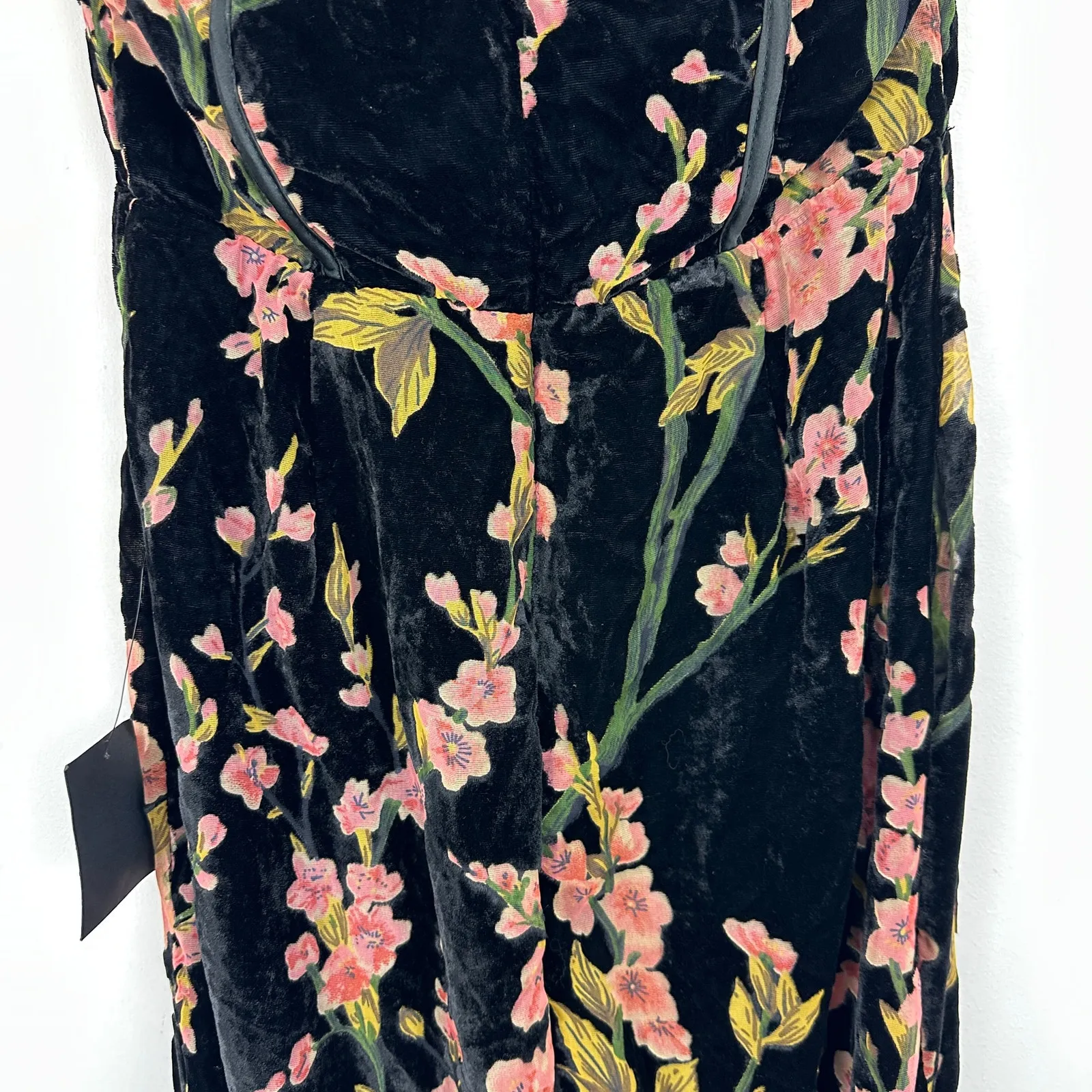 Lulus Luxurious Allure Black Burnout Velvet Strapless Maxi Dress Medium NWT - Image 15