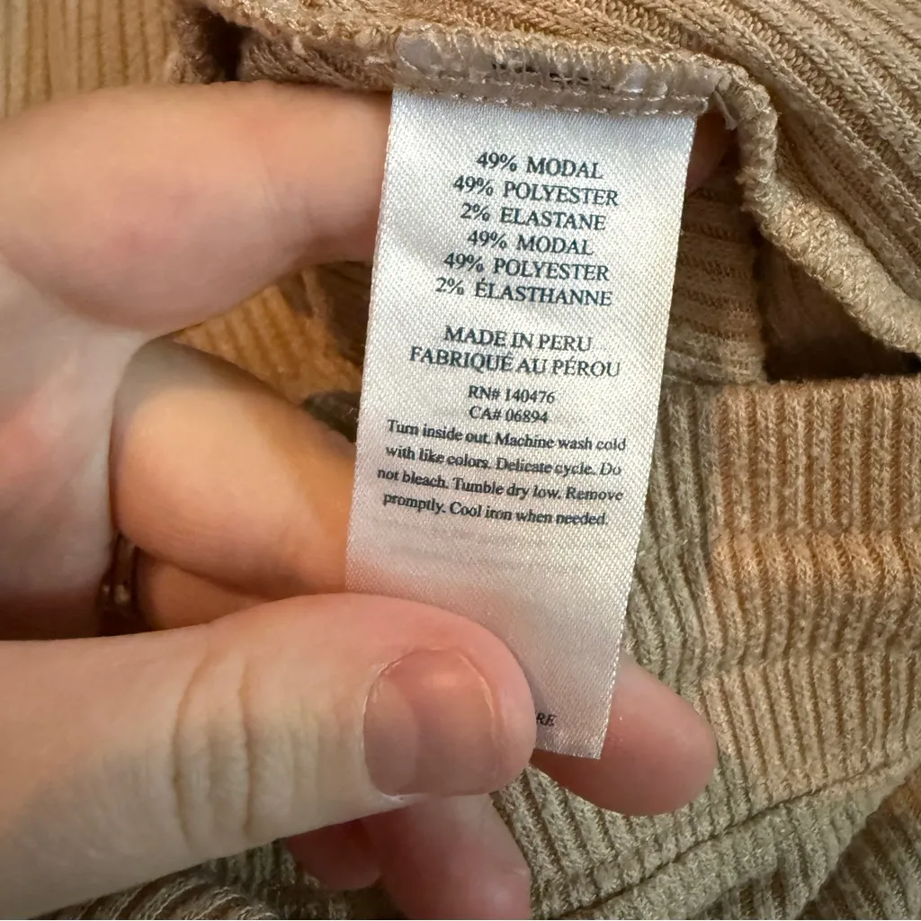 Faherty Riva Slim Sweatpants Women’s Size Small Nomad Legend Rib Drawstring Pant - Image 8