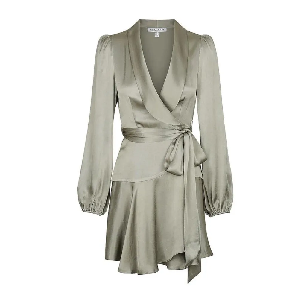 Shona Joy Sage Joan Wrap Mini Dress - Image 4