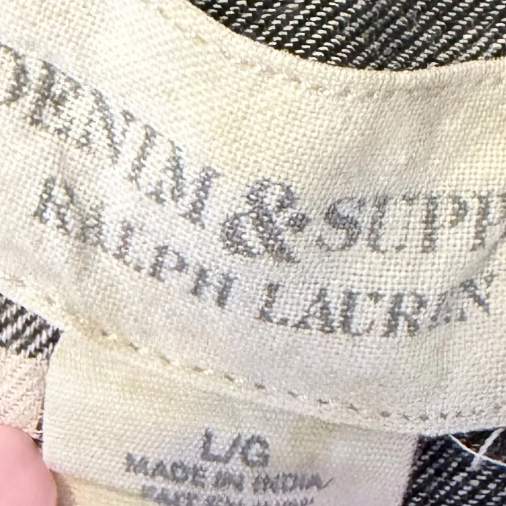 Denim & Supply Ralph Lauren women’s checkered button up shirt sz Large - Image 13