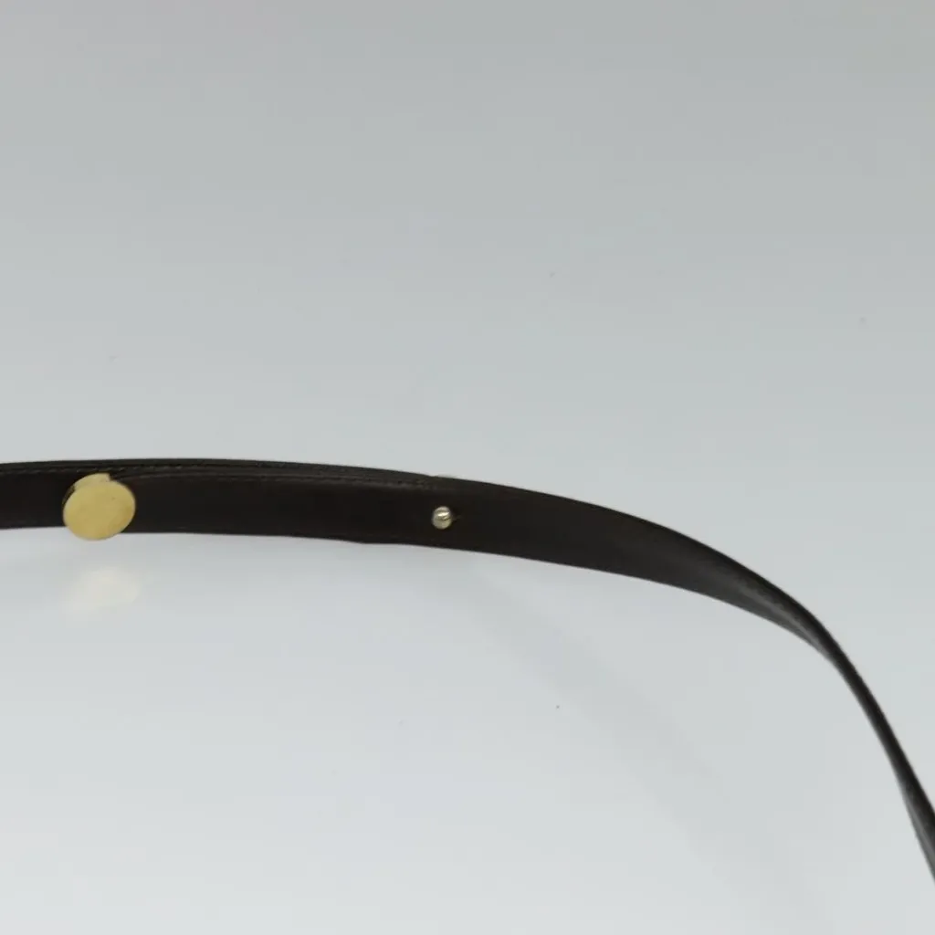 Christian Dior Trotter Canvas Shoulder Bag Brown Gold Authentic - Image 9