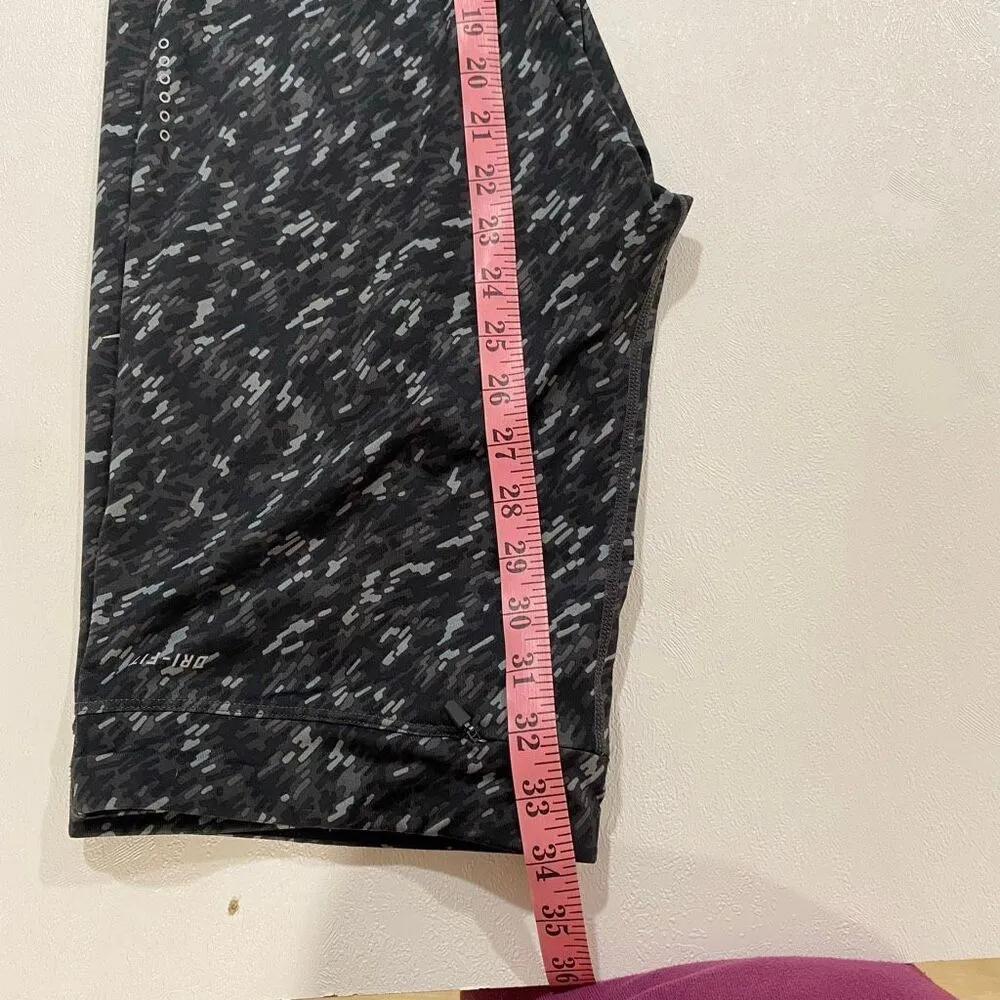 Nike Dri-Fit Men’s XL Compression Leggings Black Gray Patterned Tights - Image 7