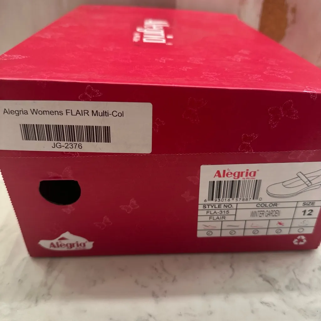 Alegria Flair Winter Garden Mary Jane Wedge Pumps Women's Size 12/EU 42 Leather - Image 3