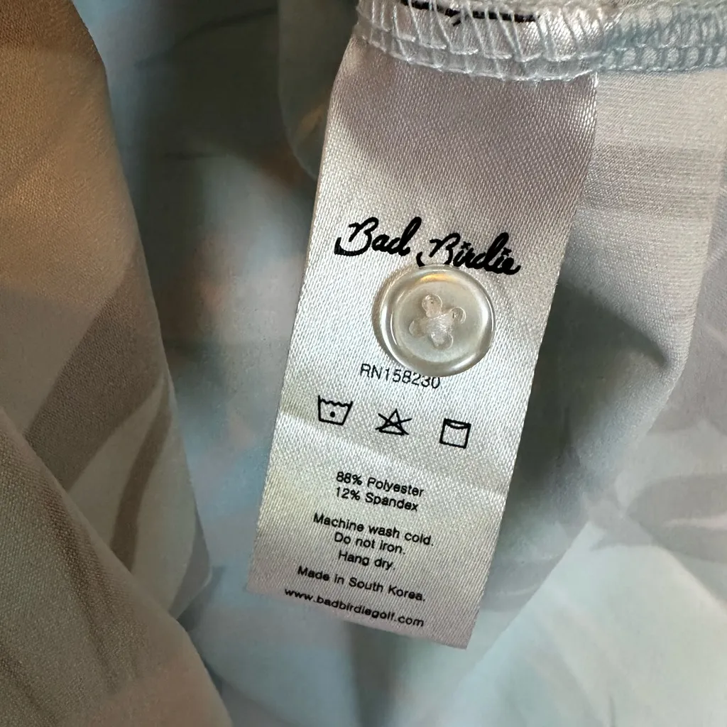 Bad Birdie Womens Breezy Golf Polo Tank Performance Pickleball Tennis Size XL Blue - Image 6