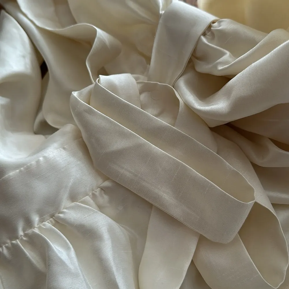 NWT Lulu’s Elegant Destiny Cream Sleeveless Bow Midi Dress large wedding guest - Image 7