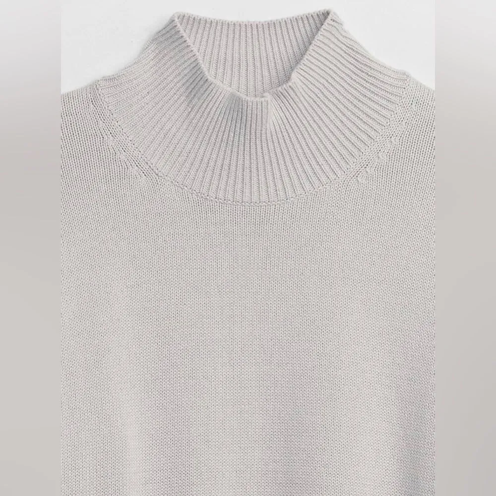 GAP Women's Turtleneck Sweater Mock Neck Drop Shoulder (45) - Image 5