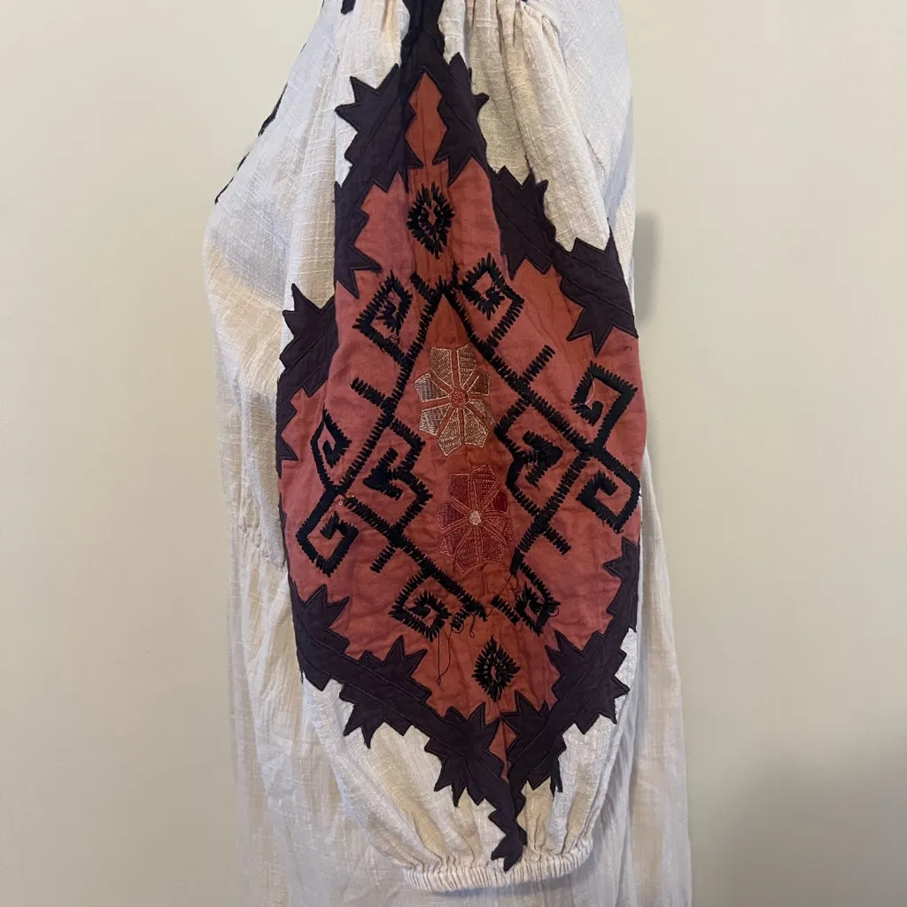 Shyanne Women's Embroidered Quarter Sleeve Mini Dress Size L - Image 4