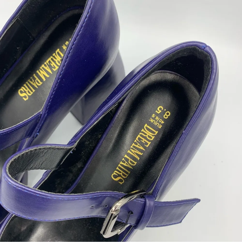 Dream Pairs Platform High Chunky Block Pumps Mary Jane Shoes Women’s 8.5 - Image 3