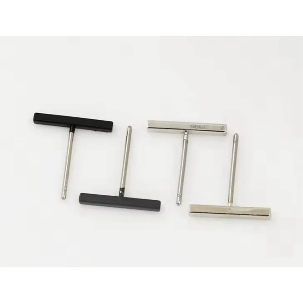 Boutique NEW Unisex Black Bar‎ Staple Stud Earrings, 1.2cm - Image 9