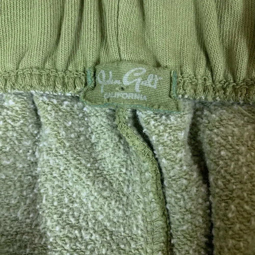 John Galt Green Fleece Lined High Rise Tapered Jogger Pants Small‎ - Image 3