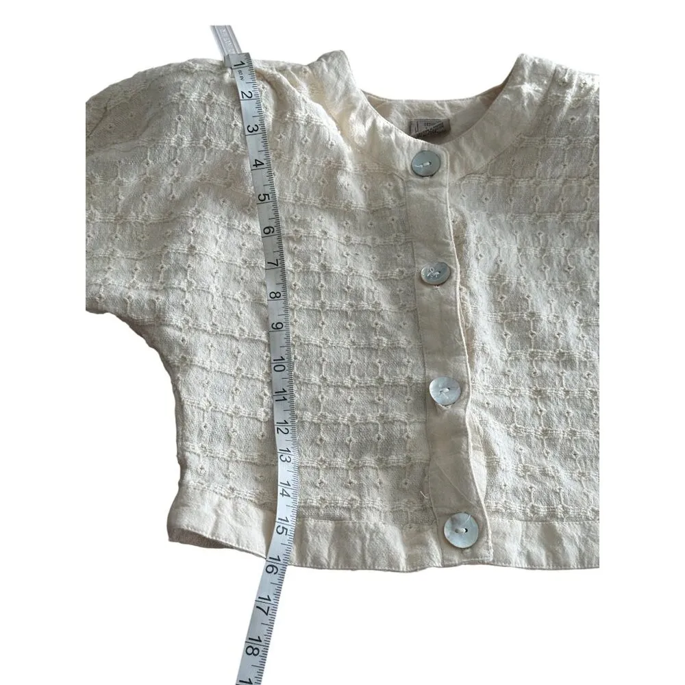 Vintage 2Pc Skirt Set By Jose Martinez Puff Sleeve Jacket & Wrap Skirt Z M READ Size M - Image 8