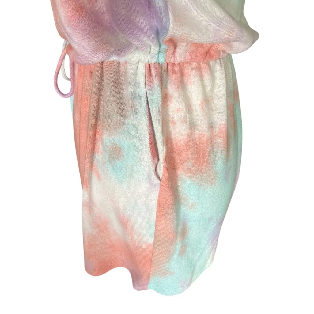Everly Oversized Tie Dyed Off Shoulder Romper - Image 6