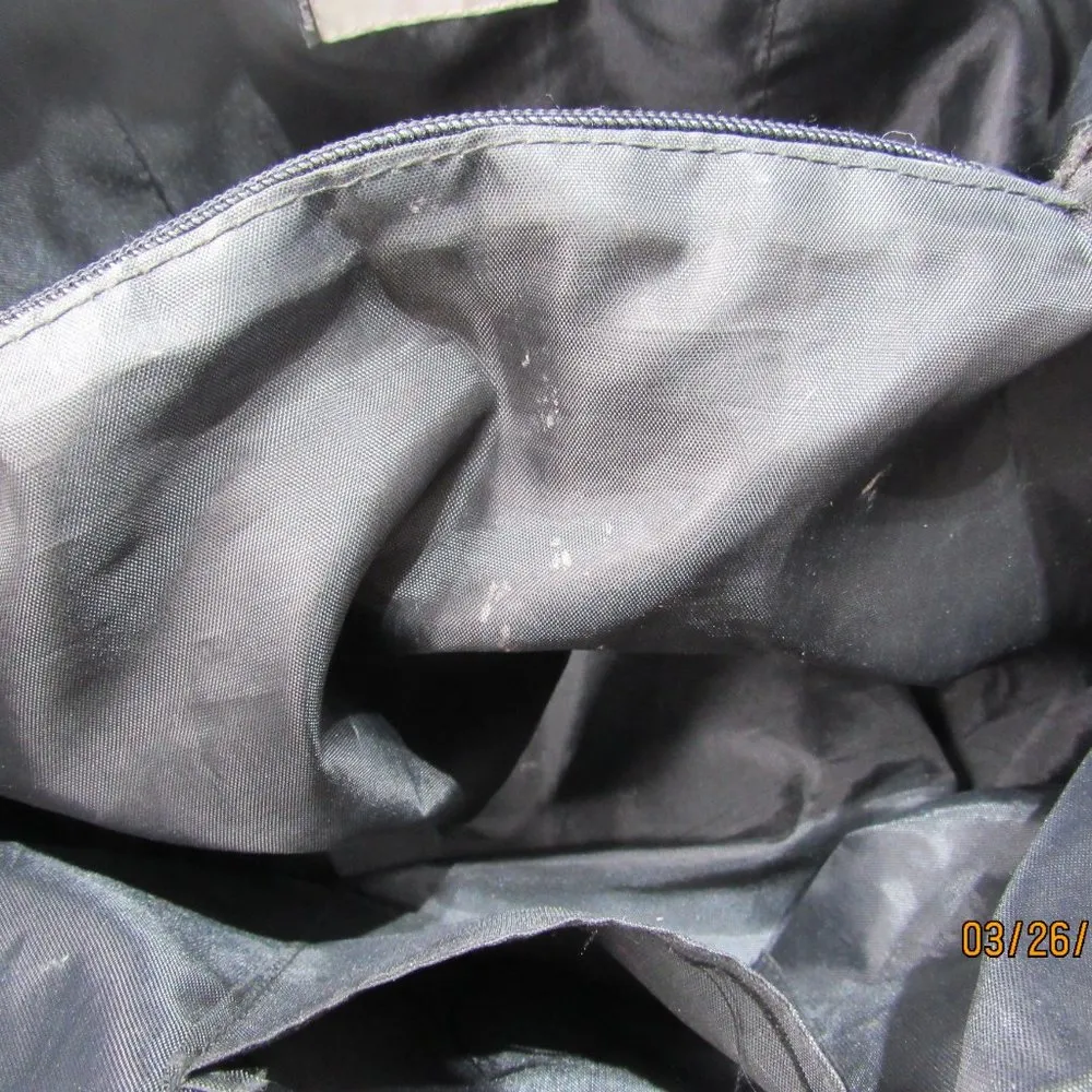 Alma Tonutti Grey Zipper Wool Woven Tote Handbag Made In Italy Satchel Gray - Image 11