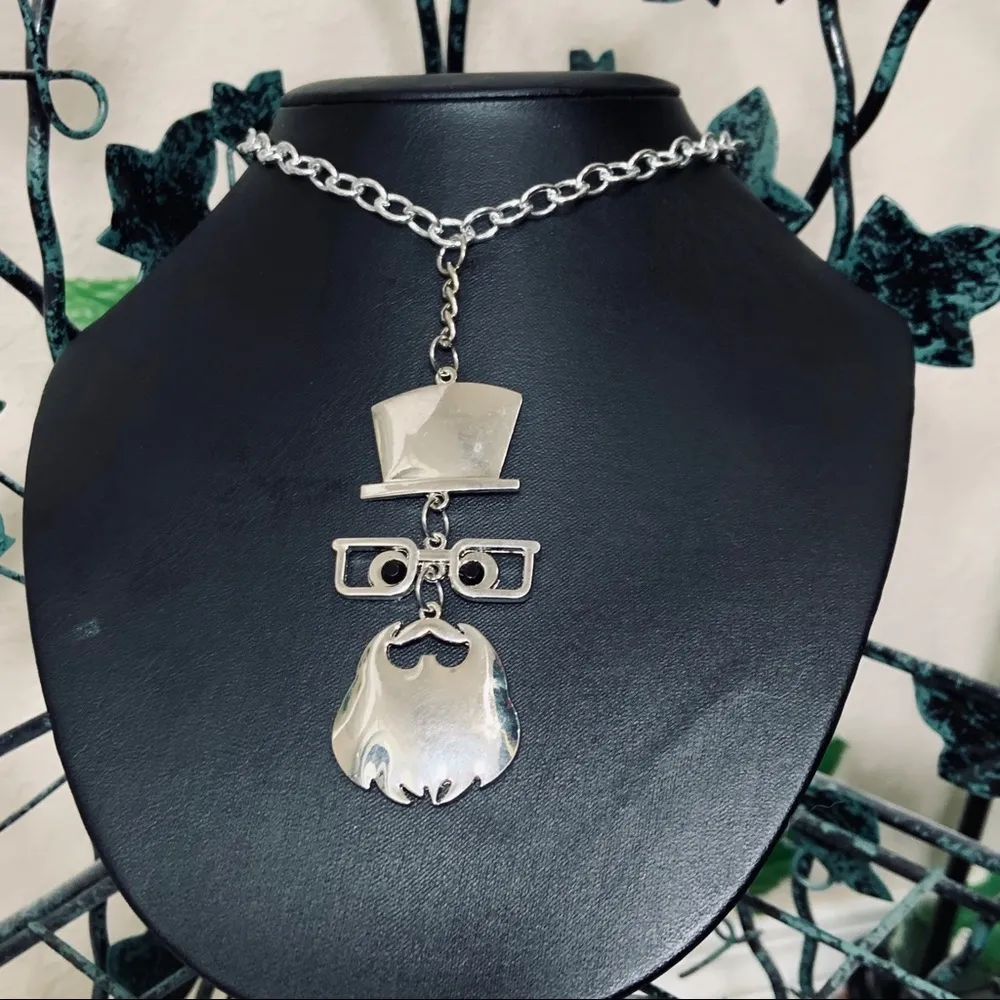 Mustache Beard Man Necklace New - Image 3