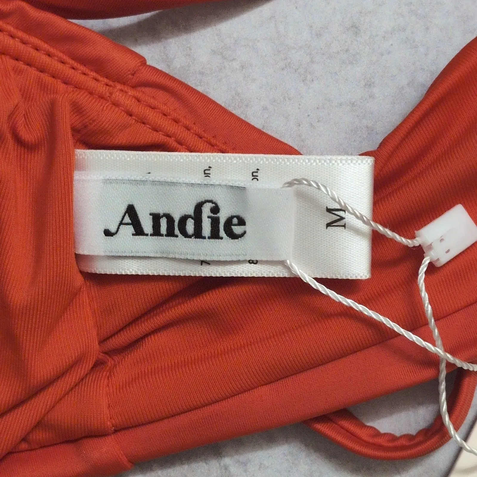 Andie The Rockaway Top Siren Eco Nylon Bikini Swimwear Bathing Suit Size M New - Image 4