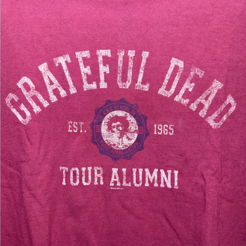 Grateful Dead Liquid Blue unisex Burgundy Tour Alumni Tee XL like new - Image 2