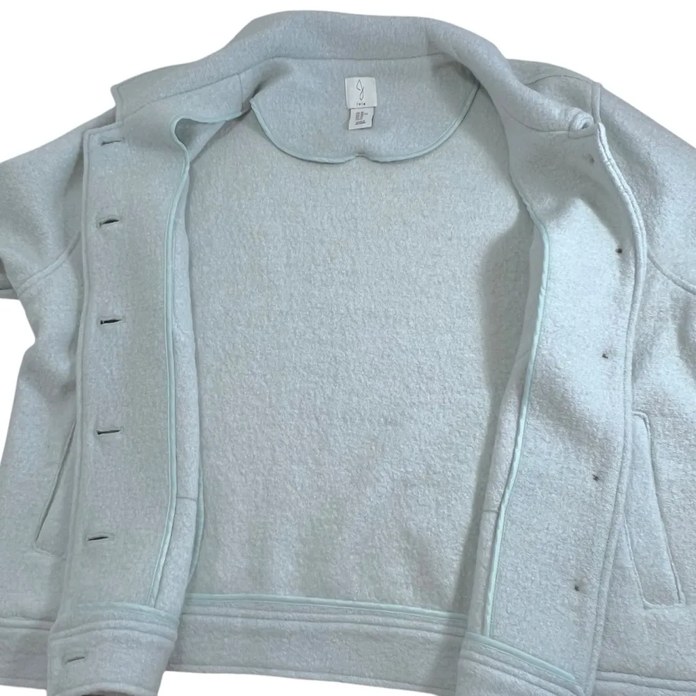 Joie Wool Blend Button Front Collared Shacket - Image 4