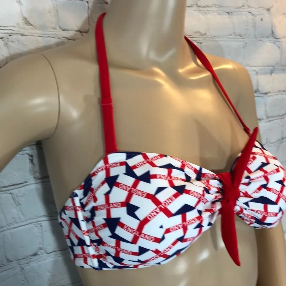 F&F World Cup England Two Piece Bikini NWT 10 - Image 7