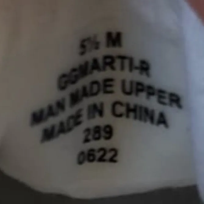 GBG Los Angeles white and brown quilted leather sneakers with gold accents Size 5.5 - Image 9