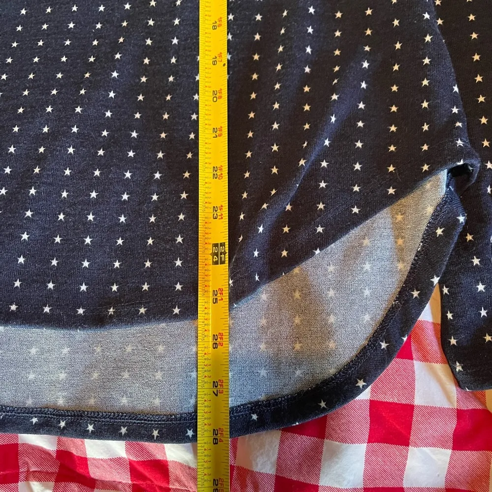 Banana Republic navy white star sweater - Image 5