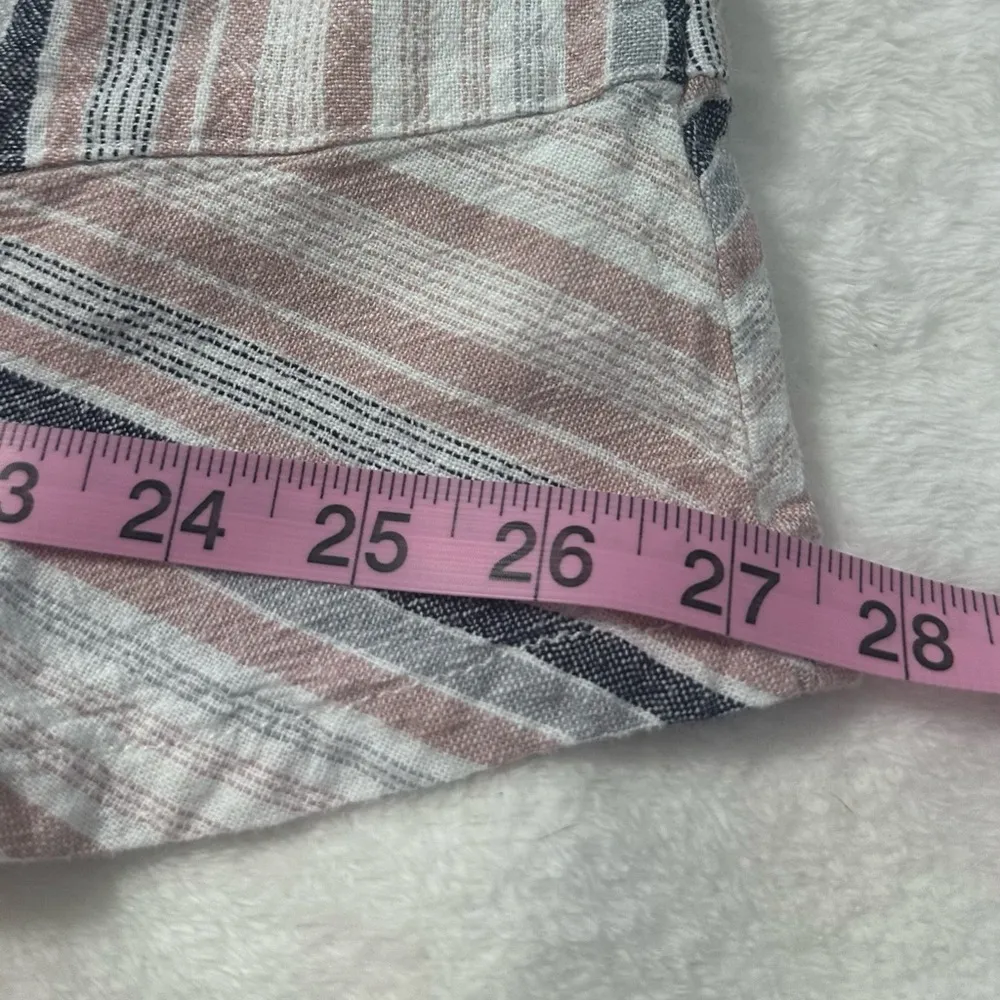 Briggs New York Linen Blend Purple Sheath Dress Sleeveless With Pockets - Image 14