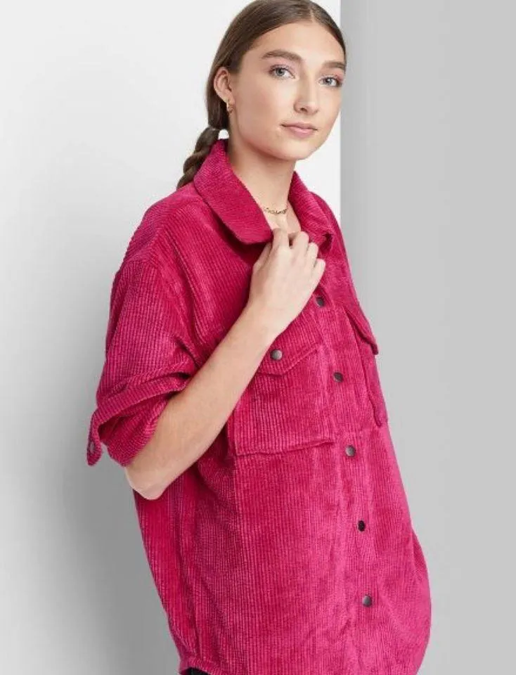 Target NWT Pink Corduroy Jacket - Image 2