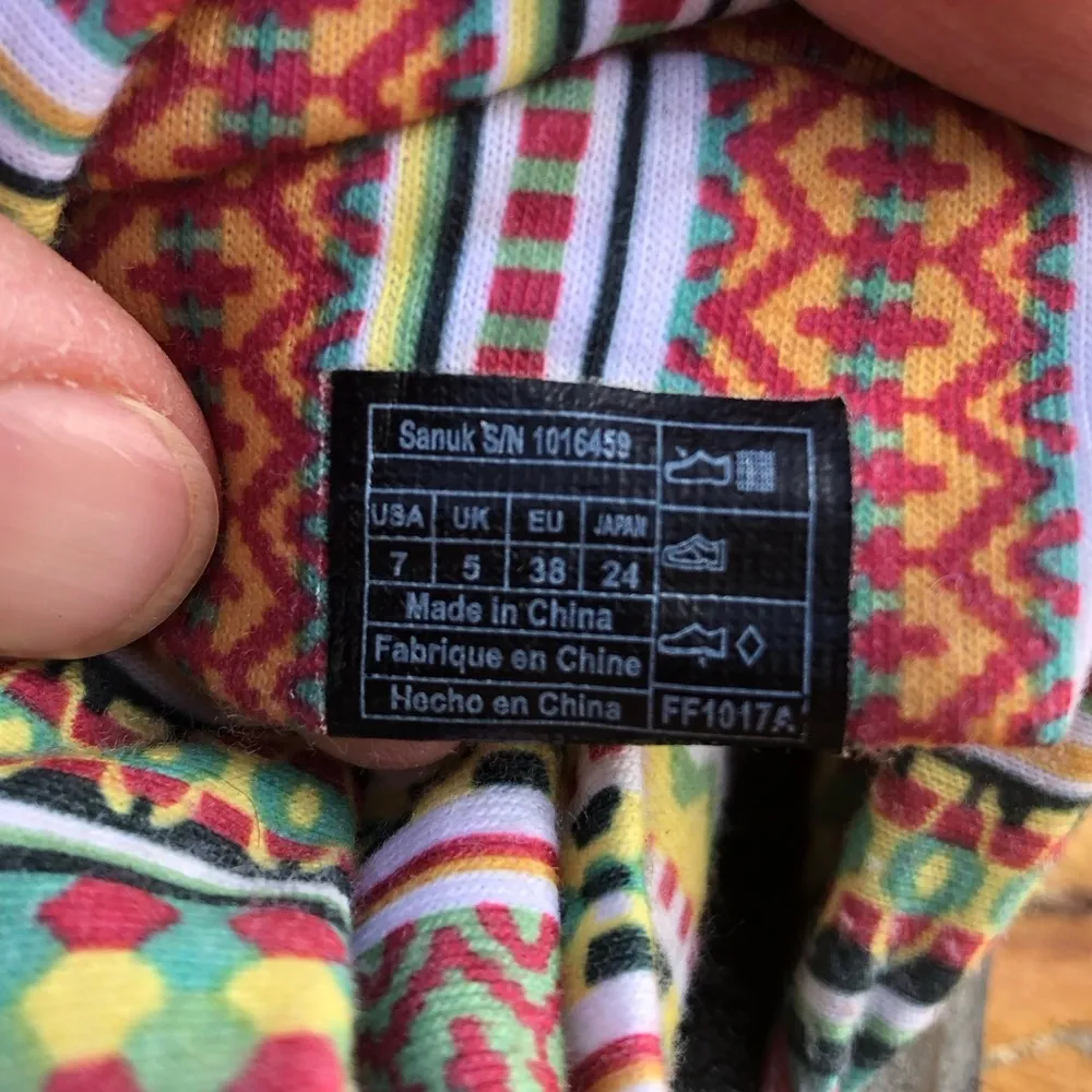 Sanuk Womens Citrus Lanai Blanket Yoga Sling 2 Sandals - Size 7 - Image 5