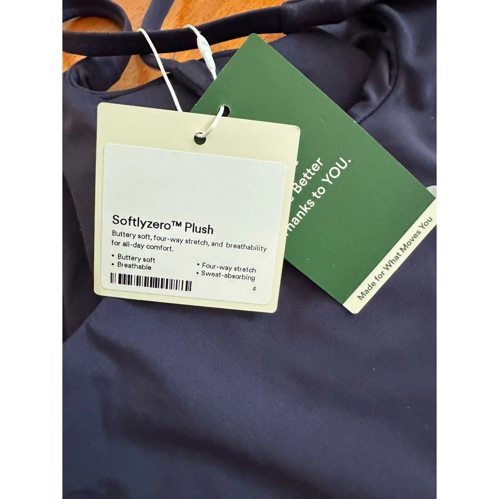 NWT Halara Active Dress Medium Long Softlyzero Navy Blue Pullover Padded Lined - Image 7