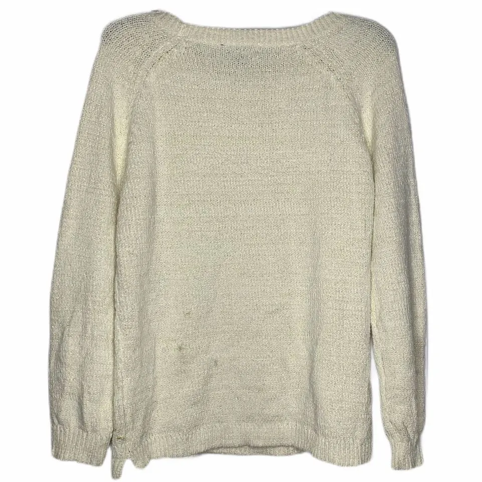NWOT Eddie Bauer Womens‎ Sweater Size Large Cream - Image 4